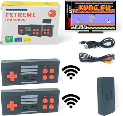 Extreme Mini Game Box NES 620 AV-Out TV Video Game Multi Players Wireless_09 Xbox 360 Edition with Game and Upgrades Pack