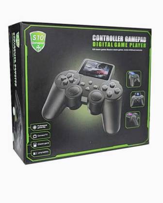 S10 Game Console Box: Wireless Gamepad & 520 Games Black Edition