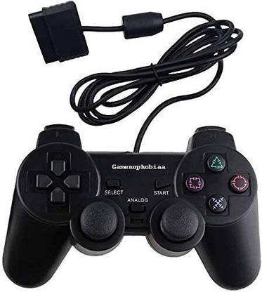 PS2 Wired DualShock 2 Controller with Vibration & Analog Sticks - Black Limited Edition