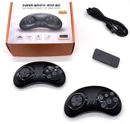 Clubics 16 Bit TV Video Games for Kids with 688 Games Included - Wireless Video Games (Black) Limited Edition