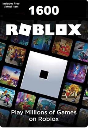 Roblox Gift Card :1600 Robux code (Code in the Box - for PC) with Game and In Game Credit
