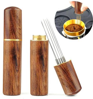 HASTHIP Espresso Coffee Making Natural Wooden Handle Pin Coffee Tamper Personal Coffee Maker