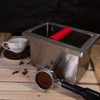 Kaapi Solutions Coffee Tamping Bin ,Portafilter Cleaner, Non-Slip Design for Barista & Home Use Coffee Maker