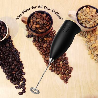 Flipzy CF-BLK001 - Mini Coffee Frother & Beater – Electric Foam Maker Personal Coffee Maker