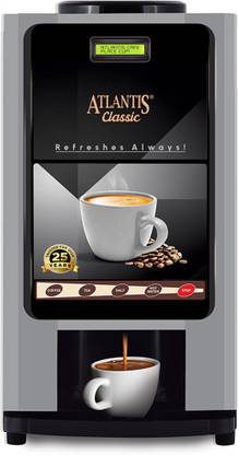 ATLANTIS Classic 2Lane Coffee Machine with 2 Premix Packet 22 Cups Coffee Maker