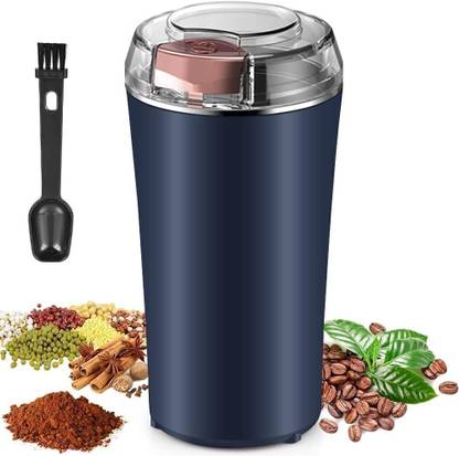 GVJ TRADERS Multi-Functional Electric Stainless Steel Herbs Spices Nuts Grain Grinder 1 CUP 25 Cups Coffee Maker