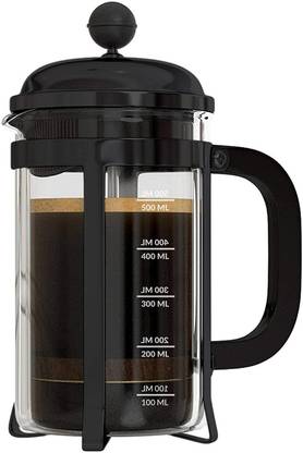 HOPZ Black French Press Coffee Maker_600 ML 4 Cups Coffee Maker