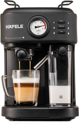 Hafele U-Kaffee Plus Coffee Machine, Single/ Double Espresso, Cappuccino & Latte, 1250W 25 Cups Coffee Maker