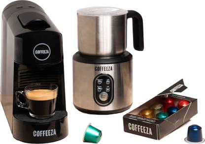 Coffeeza Finero Next Coffee Making Machine & Milk Frother Combo 20 Cups Coffee Maker