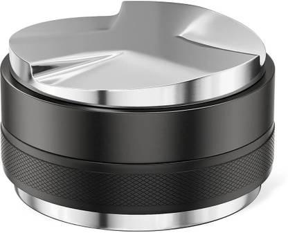 SUPVOX Espresso Coffee Tamper Adjustable Depth Black Tool Indian Coffee Filter