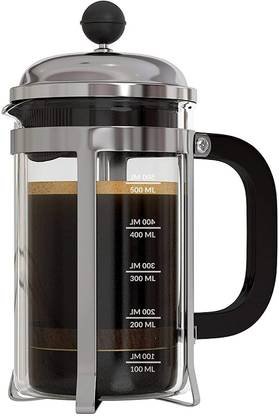 InstaCuppa FrenchPress Coffee Maker with Neoprene Sleeve | 4 Part Superior Filtraton 350 ml 4 Cups Coffee Maker