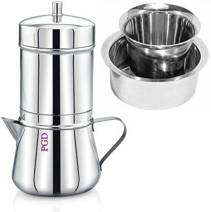 PGD Jug Model Coffee Filter Drip Decoction Percolator Brewer 250ml with Dabra Set Personal Coffee Maker