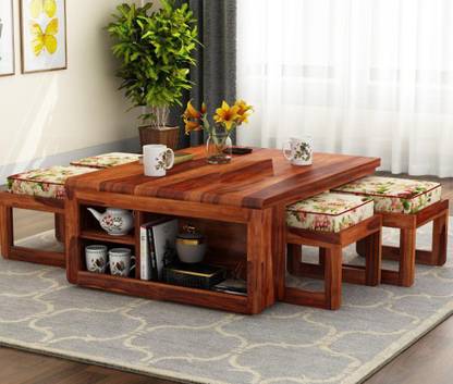 Cherry Wood Rosewood (Sheesham) Solid Wood Coffee Table