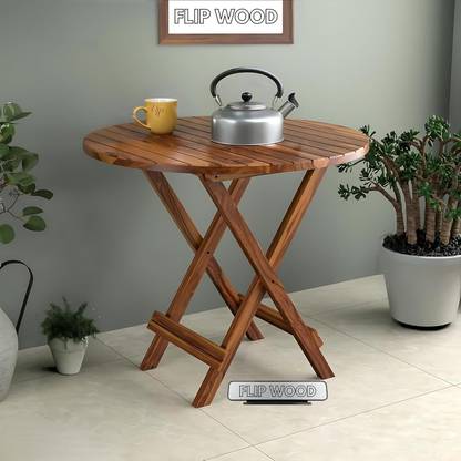 FLIPWOOD Sheesham Wood Outdoor Foldable Coffee Table for Home Garden Balcony Solid Wood Coffee Table