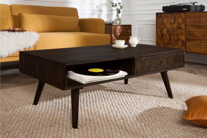 Angel Furniture Hexagonal Brick Design Solid Wood Coffee Table