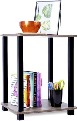 STARWORK End Table Space Saving Adjustable Storage For Living Room, Bedroom, Solid Wood Coffee Table