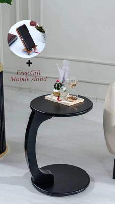 VS HANDICRAFTS C Shape Table for Living Room Engineered Wood Coffee Table