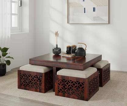 Cherry Wood Rosewood (Sheesham) Solid Wood Coffee Table