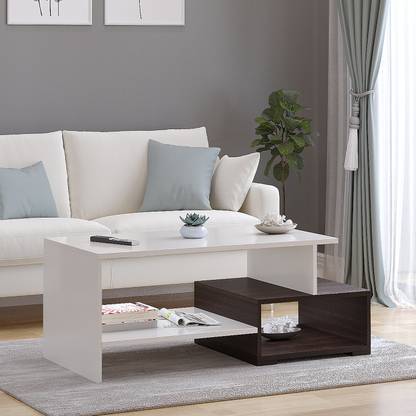 FURNEASER Allium Tea Table for Living Room, Centre Table, Sofa Table, Engineered Wood Coffee Table