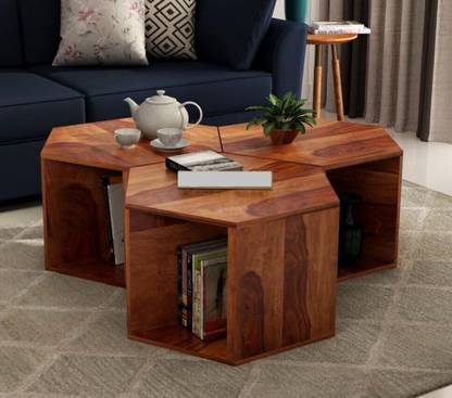 Cherry Wood Sheesham ( Rosewood ) 3 Small Table ( 12 x 12 x 14 inch) Set Solid Wood Coffee Table