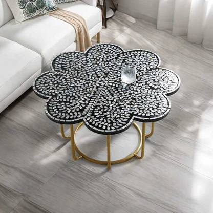 afasana handicrafts Solid Wood Coffee Table