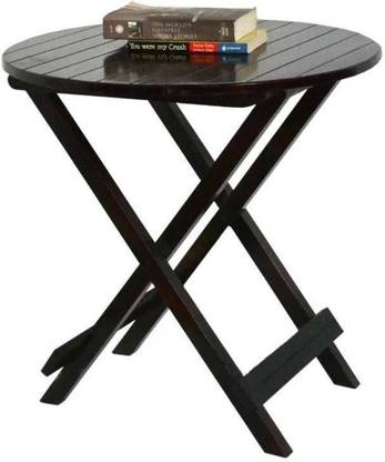 Shree Jeen Mata Enterprises Solid Sheesham Wood Round Foldable Coffee Table For Living Room / Hotel. Solid Wood Coffee Table