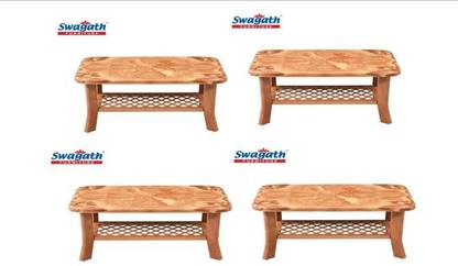 swagath furniture Coffee table For Café, Home, Living room Pack of 4 Plastic Coffee Table