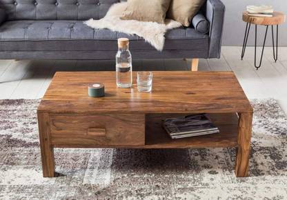 Allie Wood Solid Wood Coffee Table