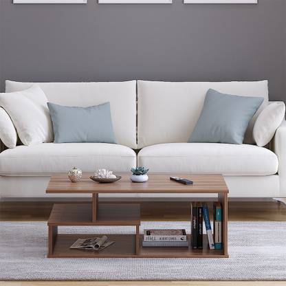 FURNEASER Witely Centre Table, Tea Table, Sofa Set Table, Teapoy, Engineered Wood Coffee Table