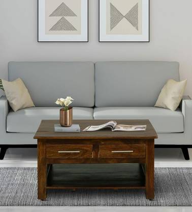 Allie Wood Rosewood (Sheesham) Solid Wood Coffee Table