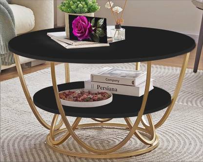ssw PTH-FLK-TOCK-BLACK Engineered Wood Coffee Table