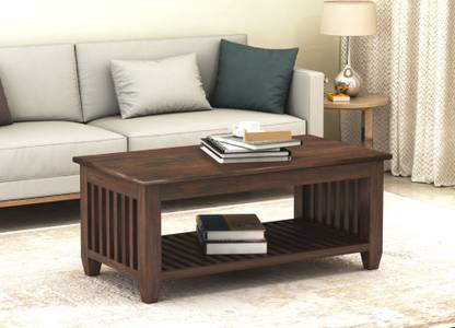 THANGLALA Louis Acacia (Kasia), Center Table, Tea Table With Storage, Solid Wood Coffee Table