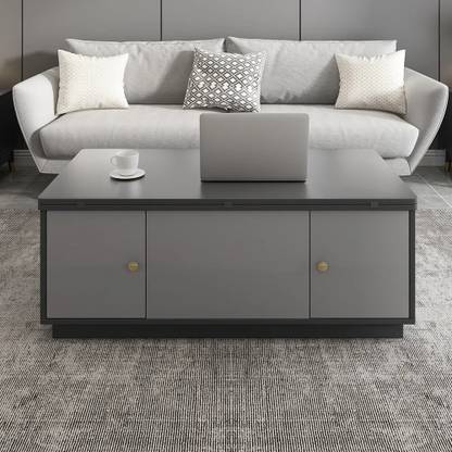 NG Decor Modern Gray Multifunctional Square Lift-top Coffee Table Engineered Wood Coffee Table