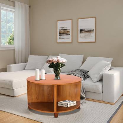 Ozocraft Ozocraft Handmade Round Coffee Table Solid Wood\Bedroom\Living Room\Office Engineered Wood Coffee Table