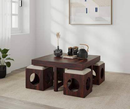 Allie Wood Solid Wood Coffee Table