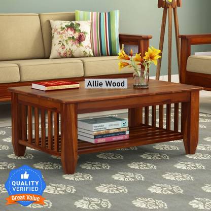 Allie Wood Sheesham ( Rosewood ) Solid Wood Coffee Table