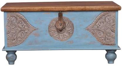 K A F Solid Wooden Trunk Cum | Coffee Table with Sandook Storage Living Room Solid Wood Coffee Table