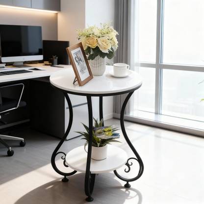 ShopperCenter FLOWER/G/W Solid Wood Coffee Table