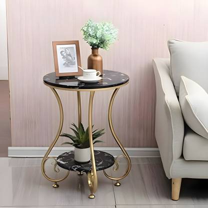 Crafty Store Crafty Store, with Metal Frame/Flower/(Gold & Black) Metal Coffee Table