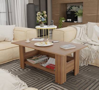 Arizen Multipurpose Engineered Wood Coffee Center Sofa Tea/Teapoy Console Table Engineered Wood Coffee Table