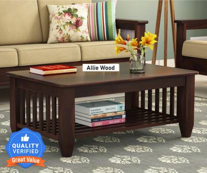 Allie Wood Sheesham Wood Solid Wood Coffee Table