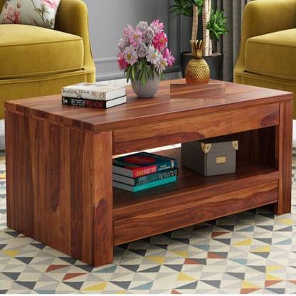 mp enterprises Wooden Center Table/Coffee Table For House/Office Solid Wood Coffee Table