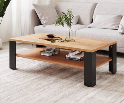 AD & AV CT02_OAK Engineered Wood Coffee Table