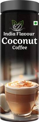 India Flavour Flavoured Instant Hot And Cold Coconut Coffee Pack for Relieving Stress Roast & Ground Coffee