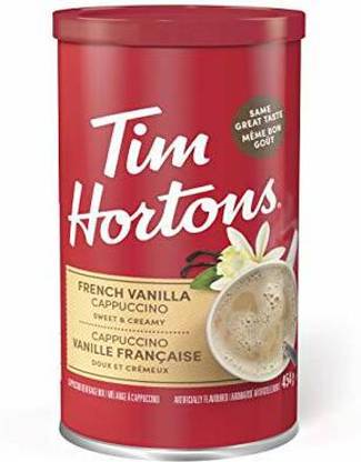 Tim Hortson Instant Cappuccino French Vanilla Coffee 454g Instant Coffee
