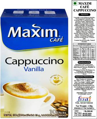 De Best Maxim Café Cappuccino Mix Instant Coffee