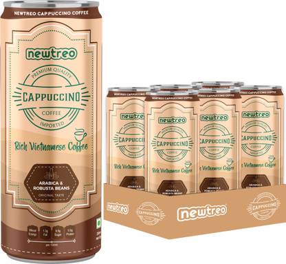 Newtreo Vietnamese Cappuccino Coffee I 6 x 250ml cans Coffee Beans
