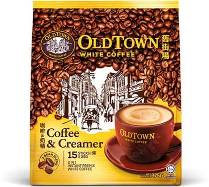 Old Town 2 In 1 Instant Premix White Coffee Cremer 15 Sticks Instant Coffee