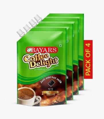 bayars Coffee Delight 200 ml pack of 4 Instant Coffee