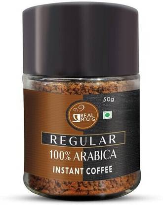 REAL MUG 100% Arabica Instant Coffee | Hot & Cold Coffee Instant Coffee (Regular) Instant Coffee